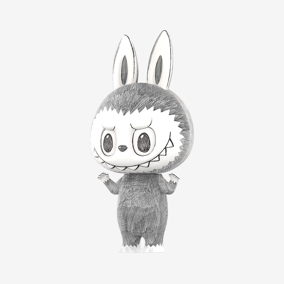 POP MART MEGA MEGA LABUBU 400% Sketch Collection Figurine, 13.8 Inch Height, Toys for Modern Home Décor, Collectible Art Toy