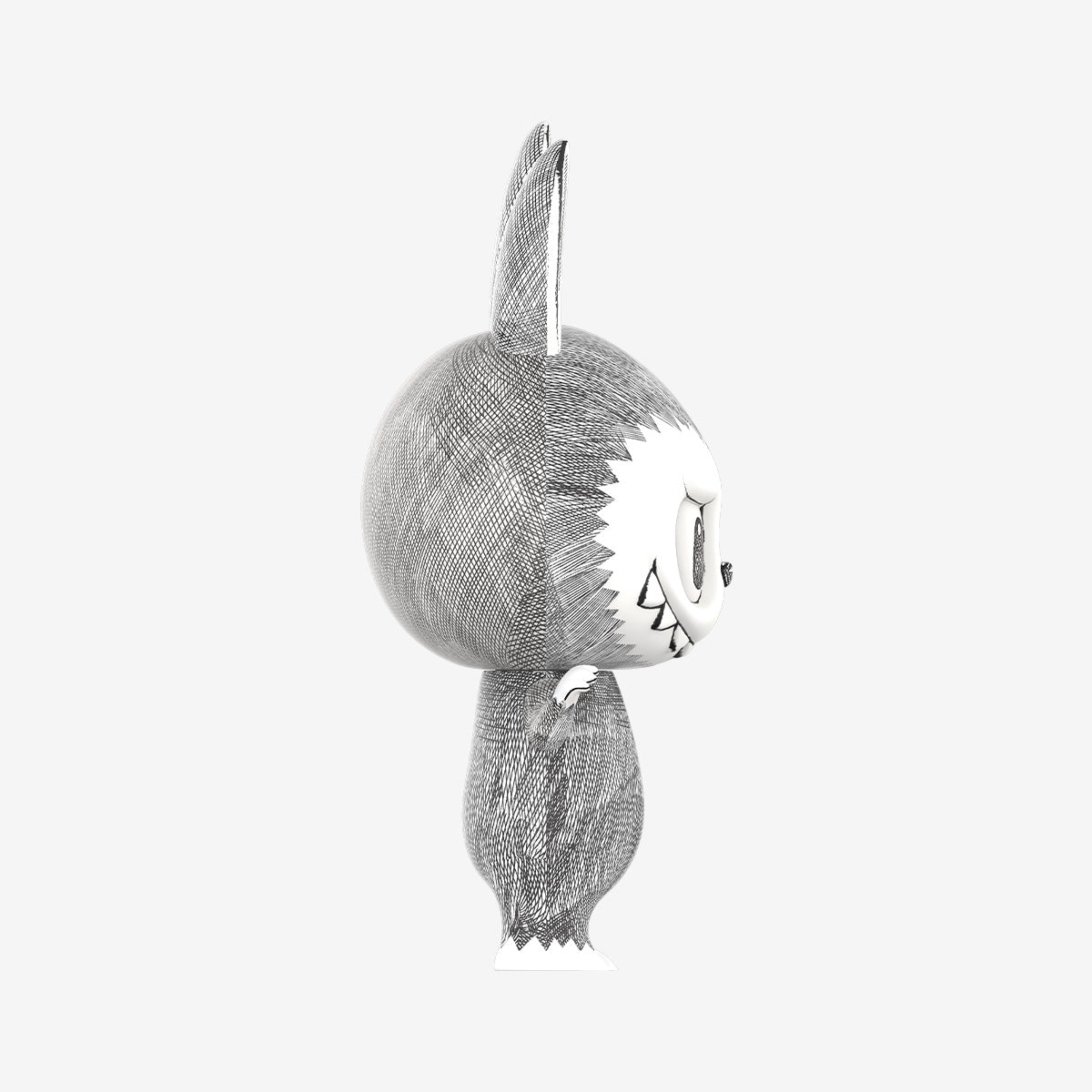 POP MART MEGA MEGA LABUBU 400% Sketch Collection Figurine, 13.8 Inch Height, Toys for Modern Home Décor, Collectible Art Toy