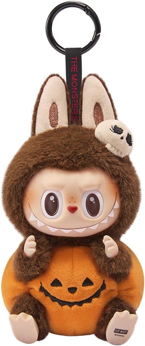 POP MART Happy Halloween Party Series-Sitting Pumpkin Vinyl Plush Pendant keychain