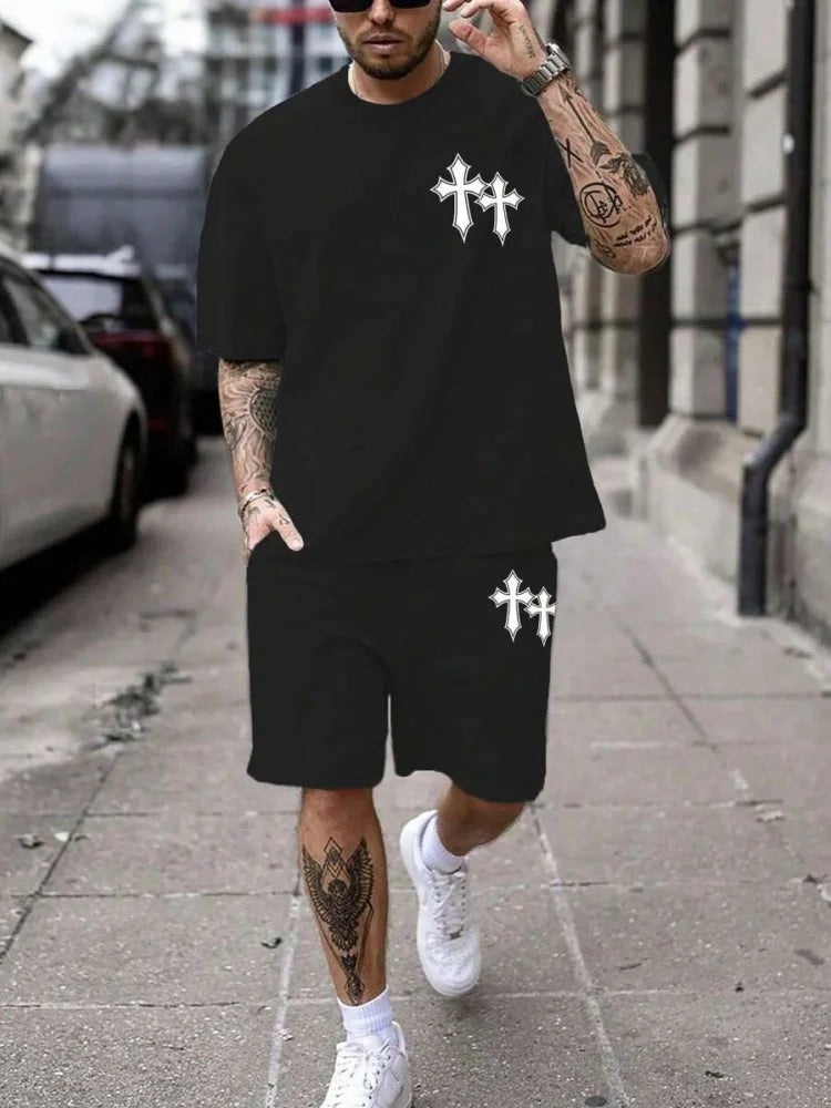 Summer Set Short-Sleeve T-Shirt Two-Piece Set