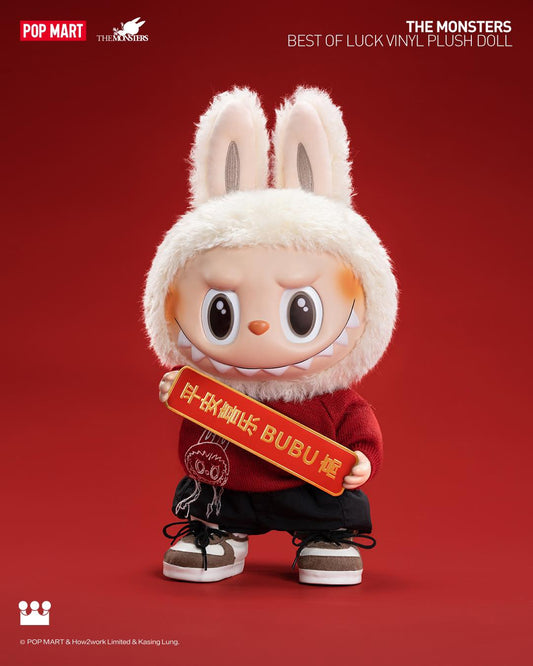 Pop Mart The Monsters Labubu Best of Luck Vinyl Plush Doll