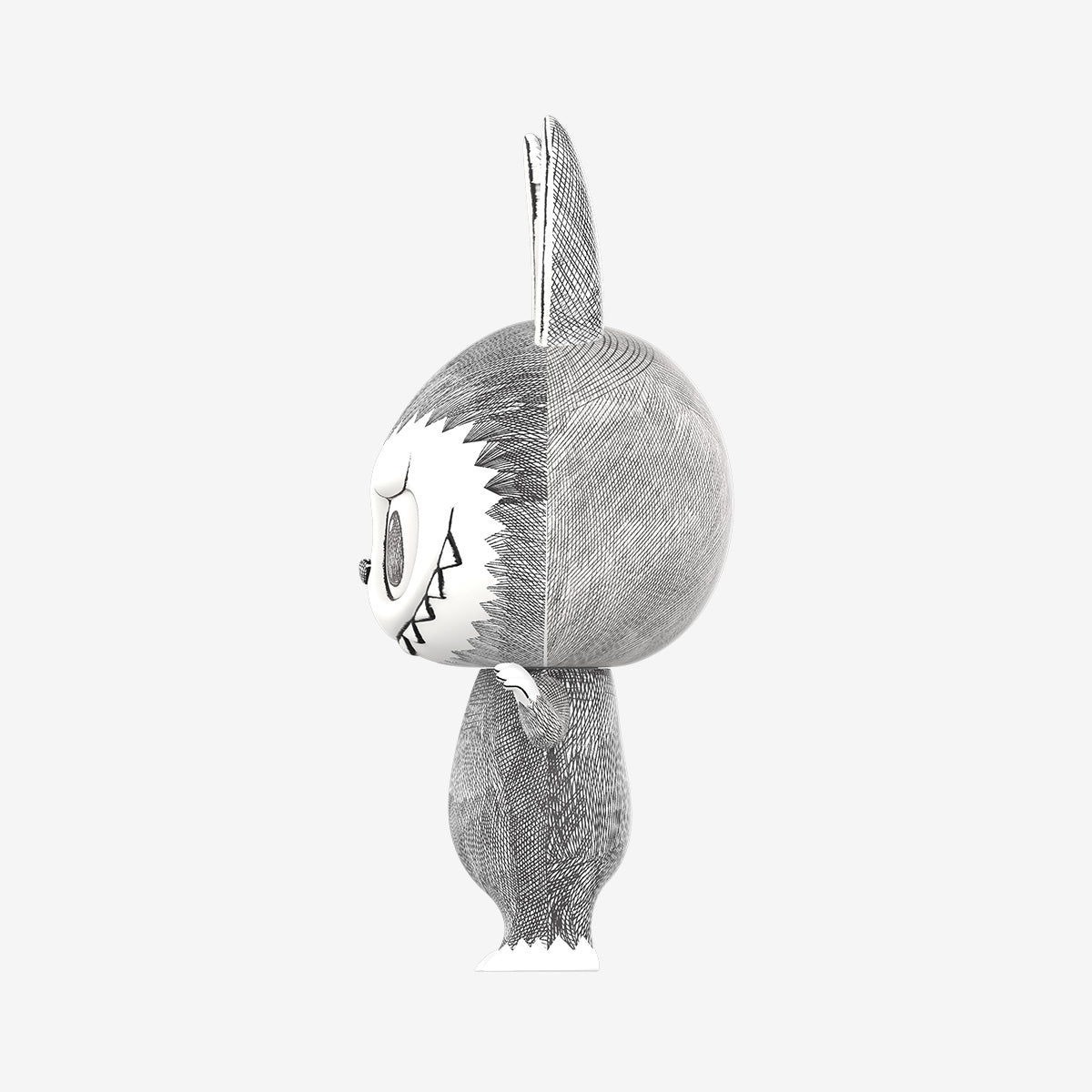POP MART MEGA MEGA LABUBU 400% Sketch Collection Figurine, 13.8 Inch Height, Toys for Modern Home Décor, Collectible Art Toy