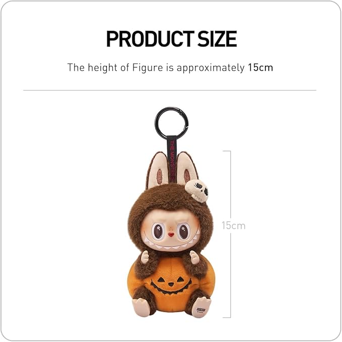 POP MART Happy Halloween Party Series-Sitting Pumpkin Vinyl Plush Pendant keychain