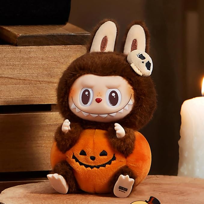 POP MART Happy Halloween Party Series-Sitting Pumpkin Vinyl Plush Pendant keychain