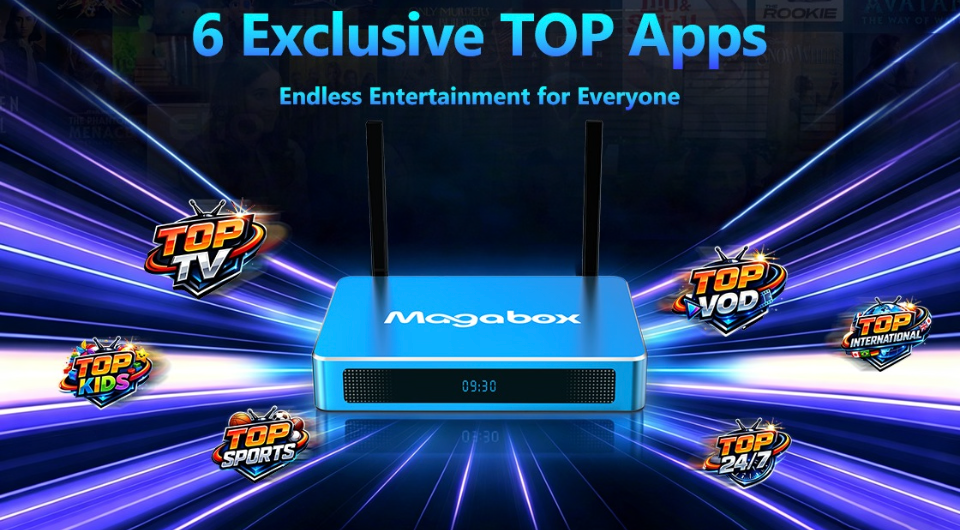 Newest version! 2026 Magabox MGo MAX Box 4GB + 128GB Voice Command Remote