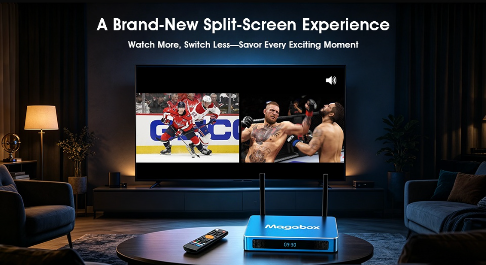 Newest version! 2026 Magabox MGo MAX Box 4GB + 128GB Voice Command Remote