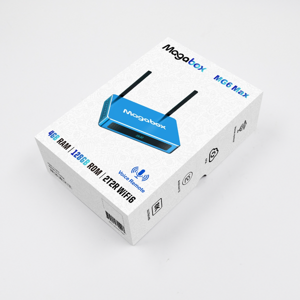 Newest version! 2026 Magabox MGo MAX Box 4GB + 128GB Voice Command Remote