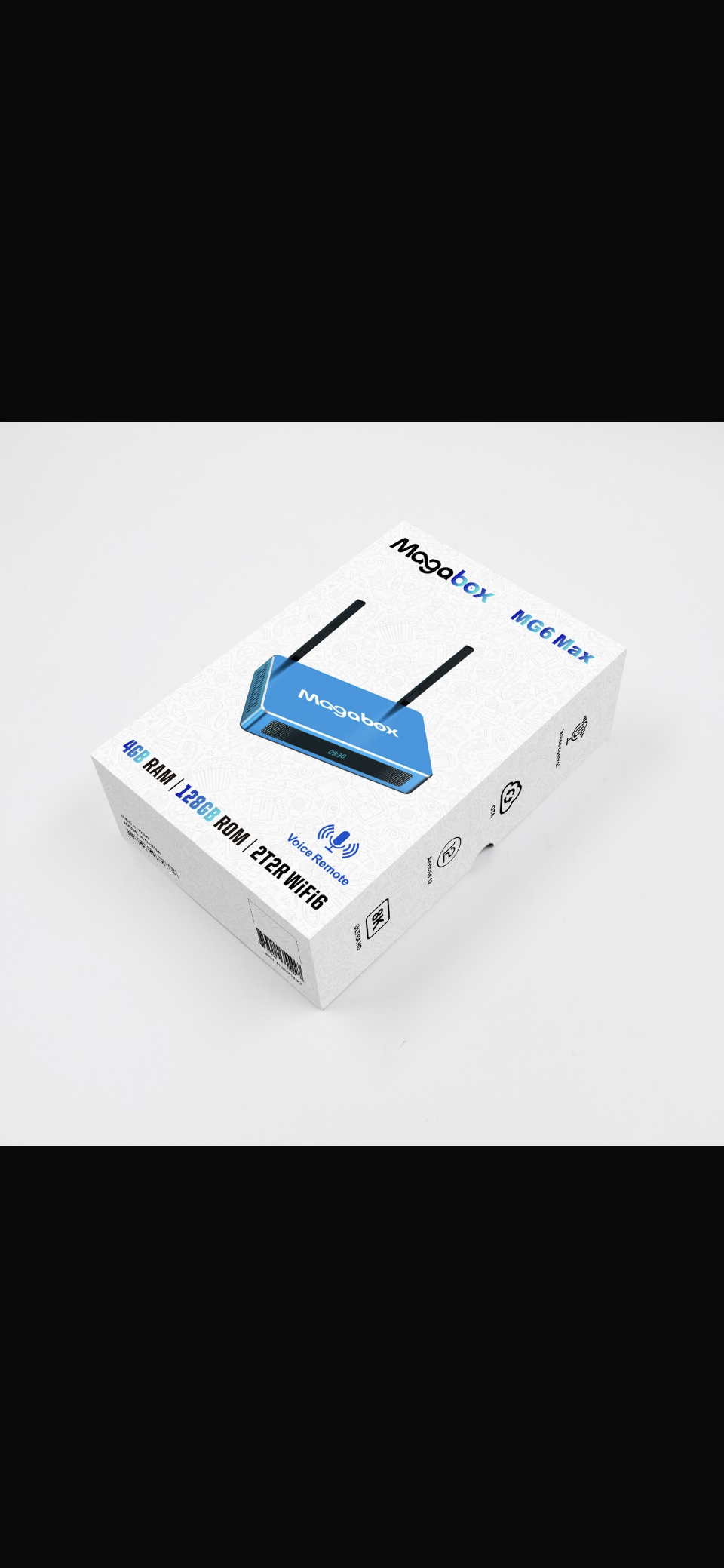 Newest version! 2026 Magabox MGo MAX Box 4GB + 128GB Voice Command Remote
