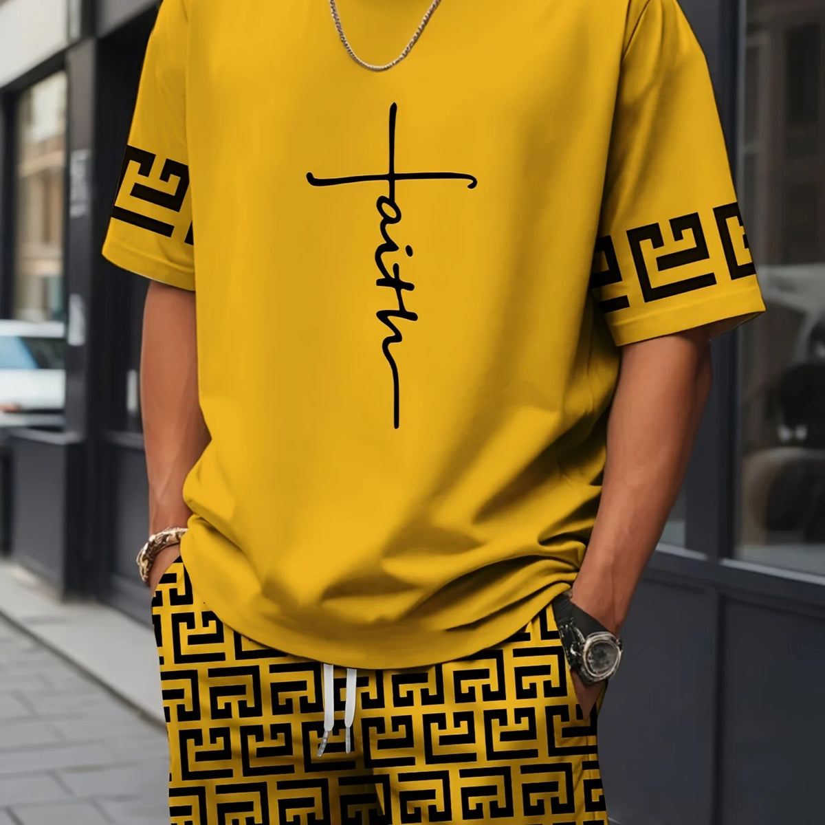 Summer Set Short-Sleeve T-Shirt Two-Piece Set