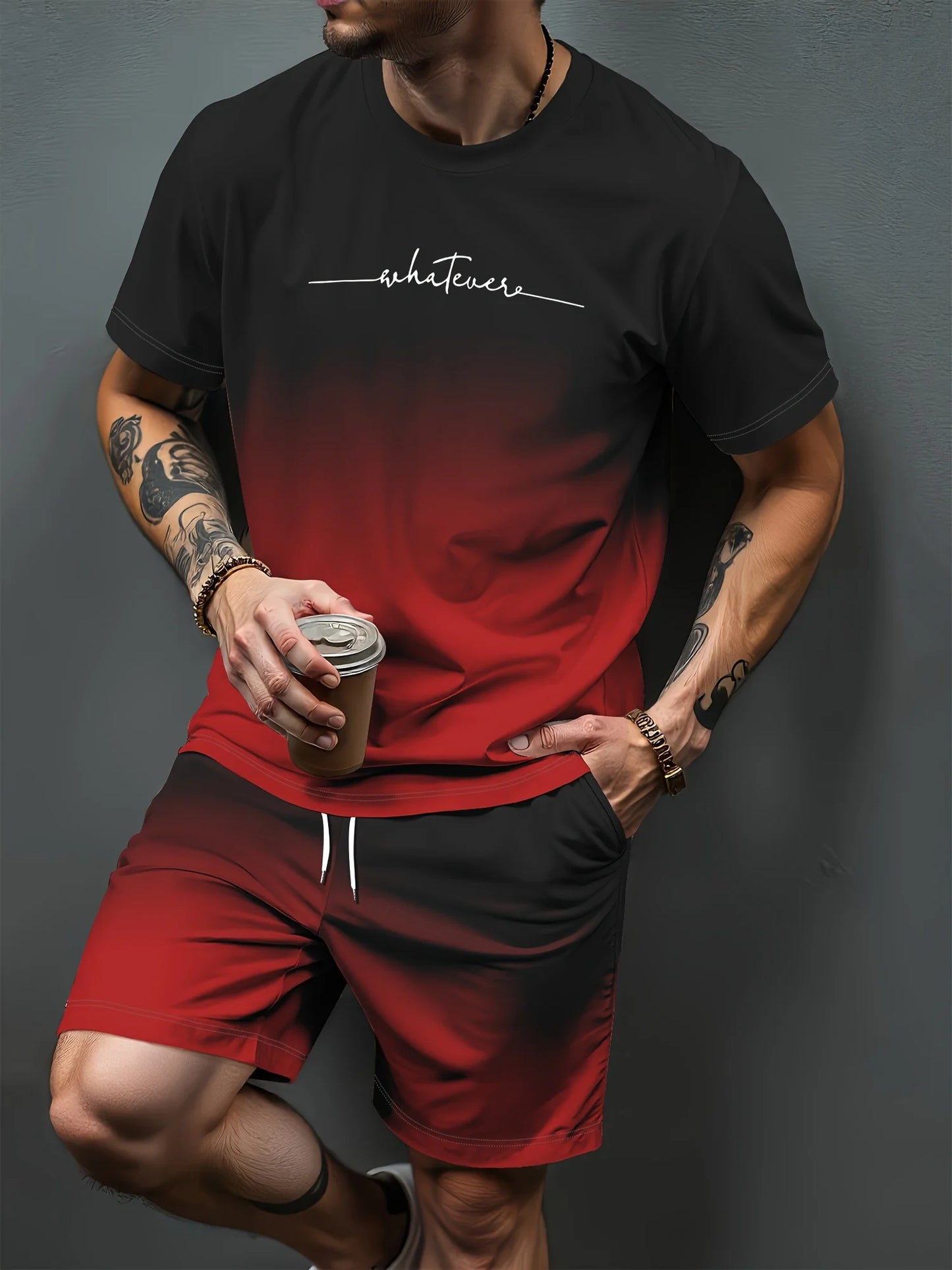 Summer Set Short-Sleeve T-Shirt Two-Piece Set