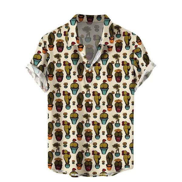 3D Style Mushroom Printed Shirts