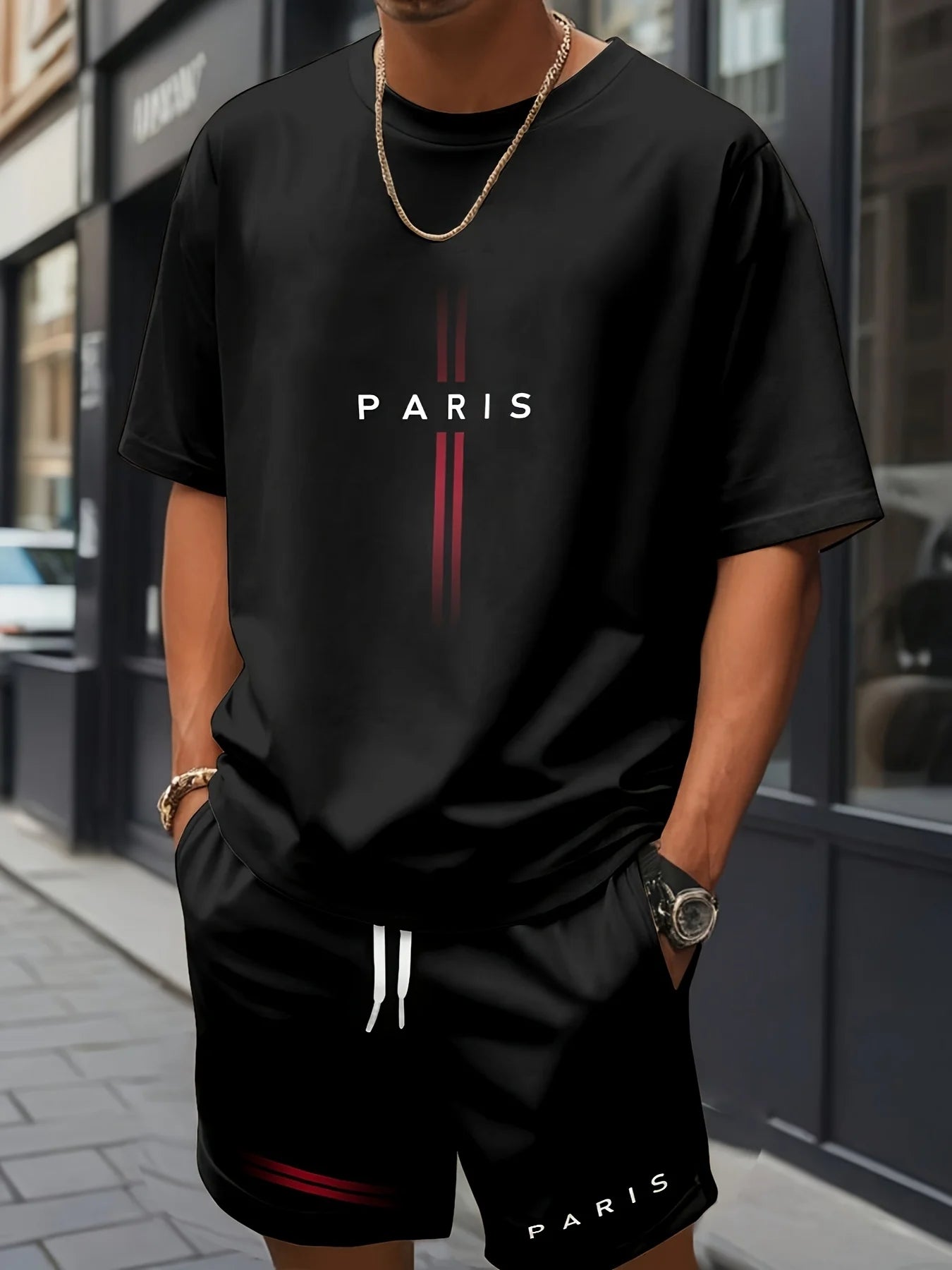 Summer Set Short-Sleeve T-Shirt Two-Piece Set