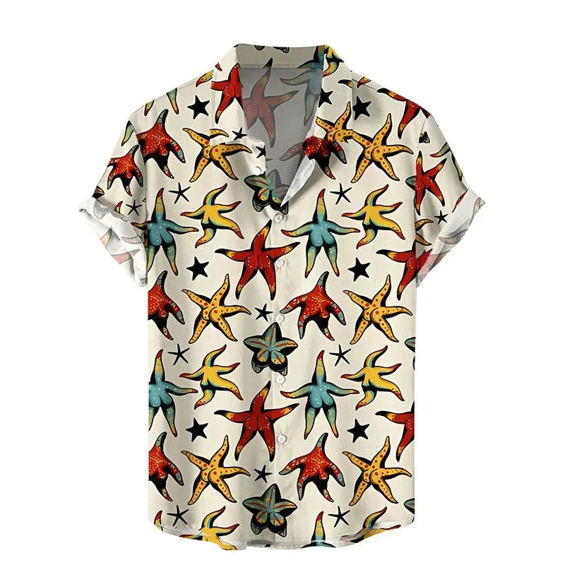 3D Style Mushroom Printed Shirts