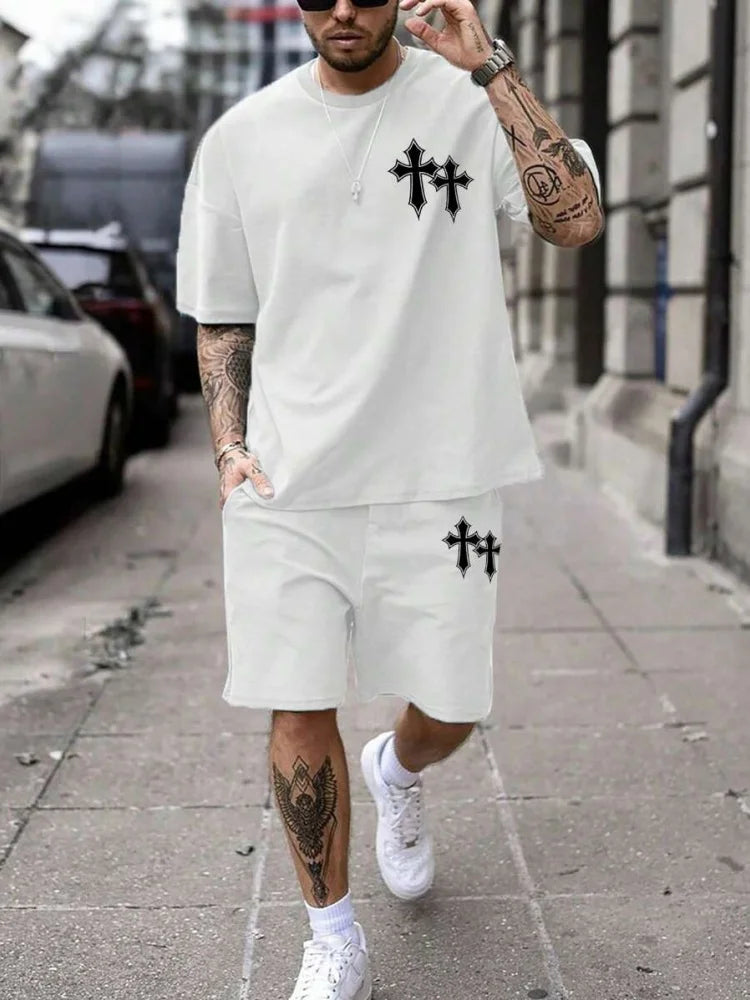 Summer Set Short-Sleeve T-Shirt Two-Piece Set