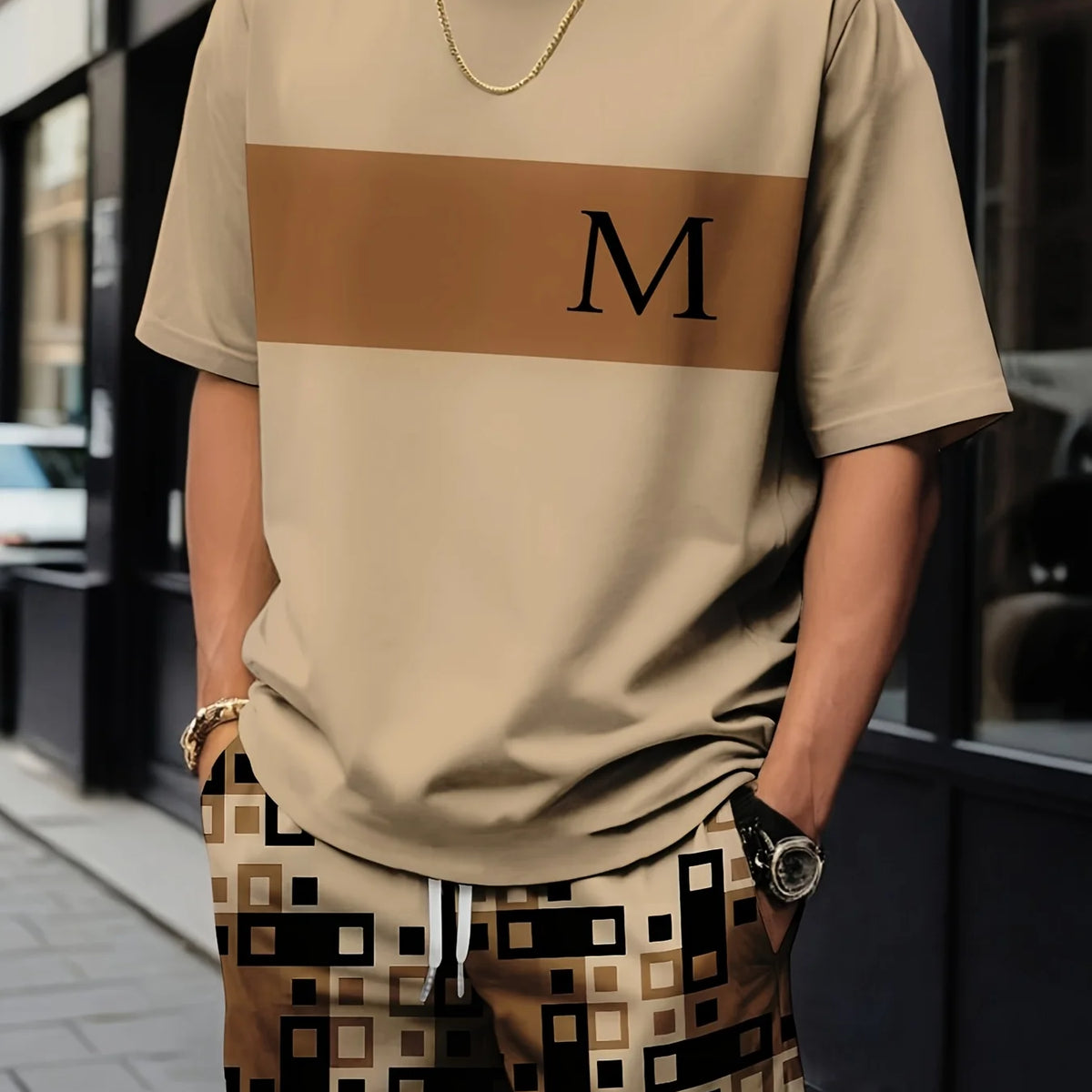 Summer Set Short-Sleeve T-Shirt Two-Piece Set