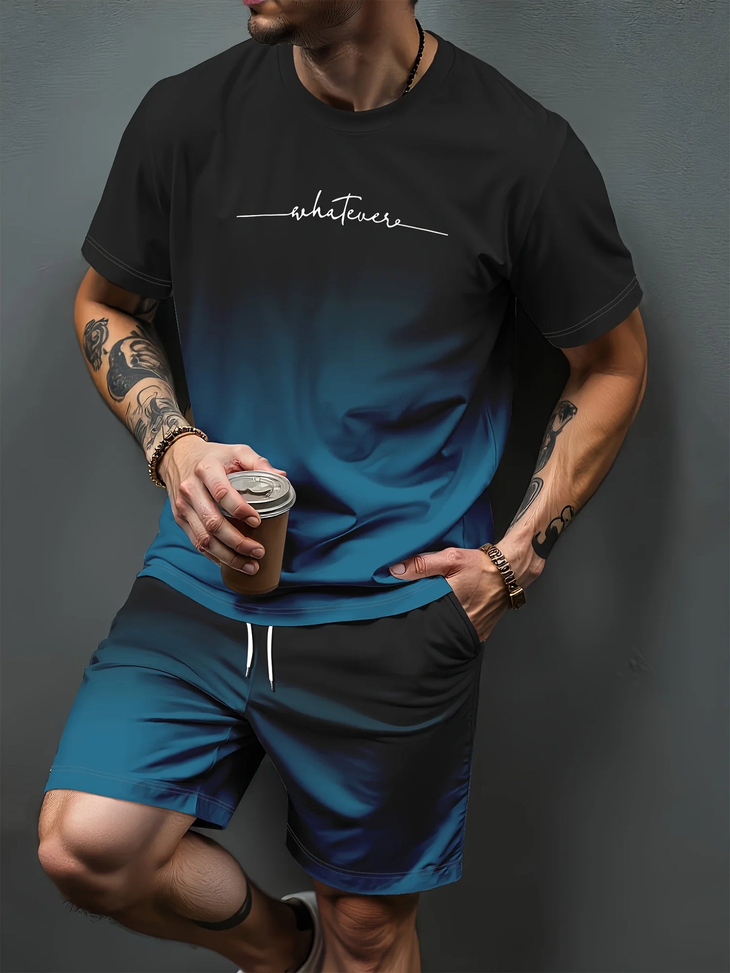 Summer Set Short-Sleeve T-Shirt Two-Piece Set