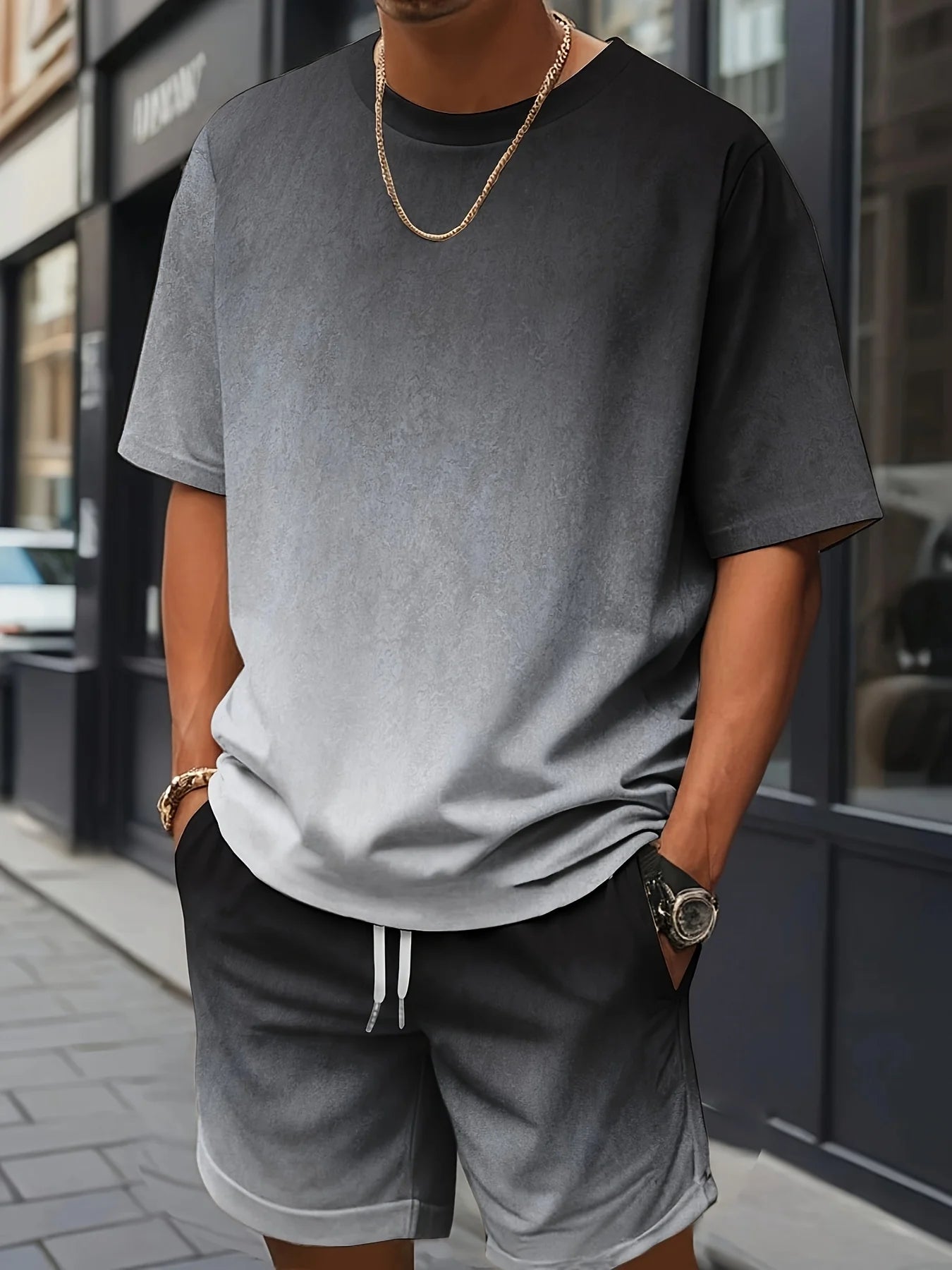 Summer Set Short-Sleeve T-Shirt Two-Piece Set