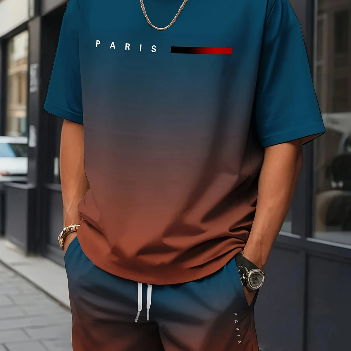 Summer Set Short-Sleeve T-Shirt Two-Piece Set