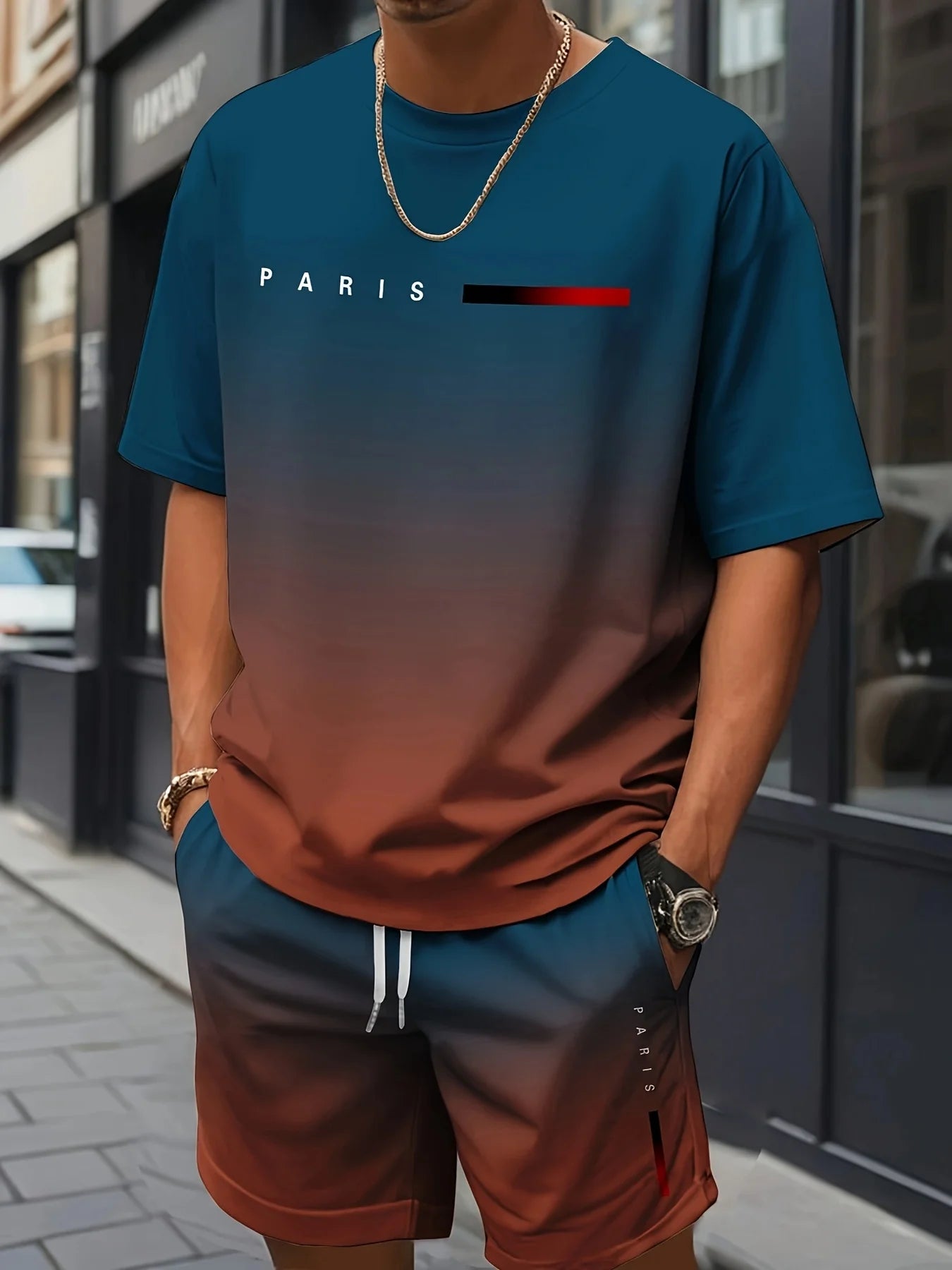 Summer Set Short-Sleeve T-Shirt Two-Piece Set