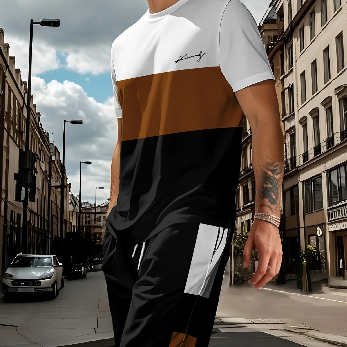 Summer Set Short-Sleeve T-Shirt Two-Piece Set