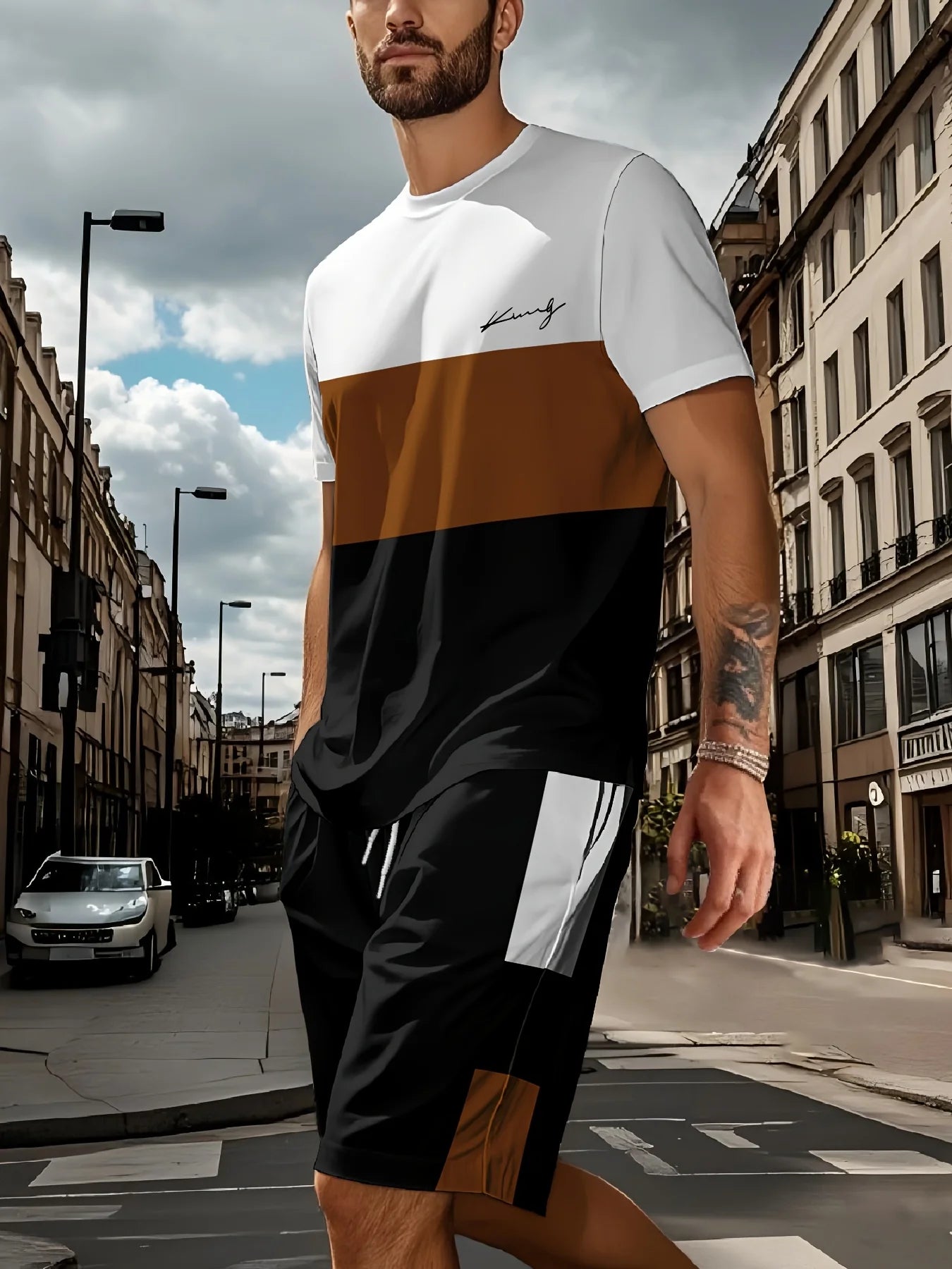 Summer Set Short-Sleeve T-Shirt Two-Piece Set