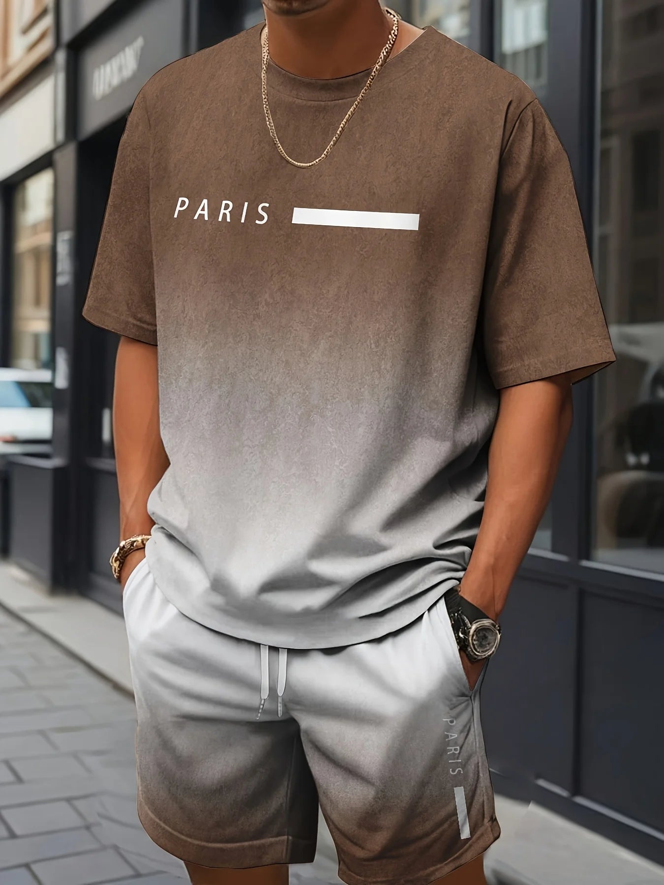 Summer Set Short-Sleeve T-Shirt Two-Piece Set