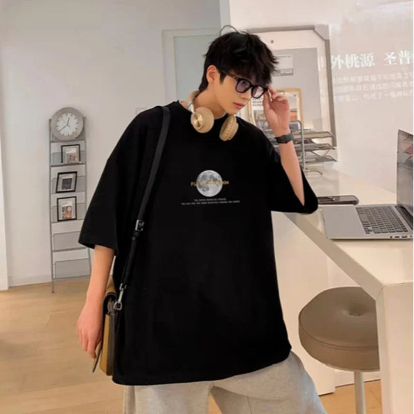 Korean Style Moon Pattern T-shirt