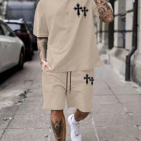 Summer Set Short-Sleeve T-Shirt Two-Piece Set