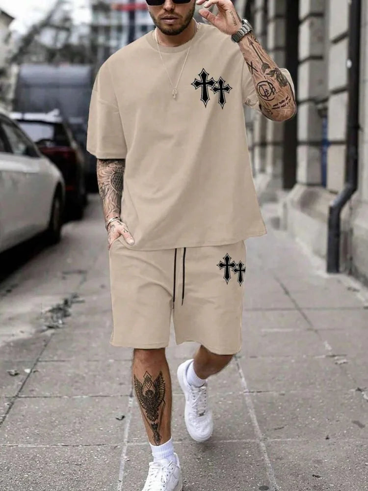 Summer Set Short-Sleeve T-Shirt Two-Piece Set