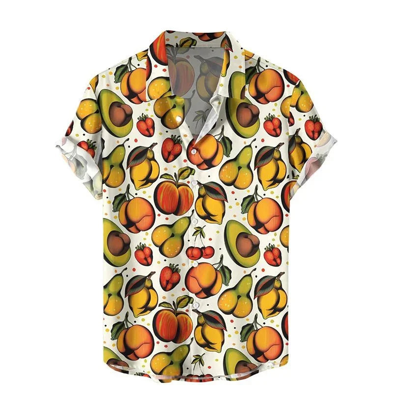 3D Style Mushroom Printed Shirts