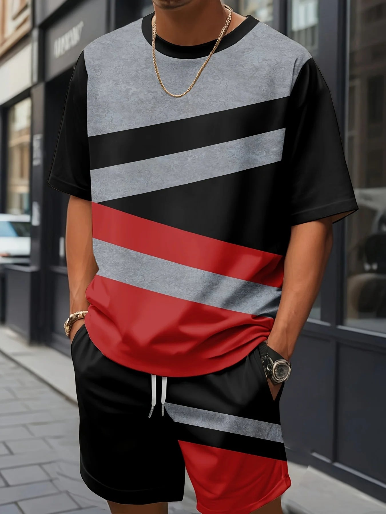 Summer Set Short-Sleeve T-Shirt Two-Piece Set