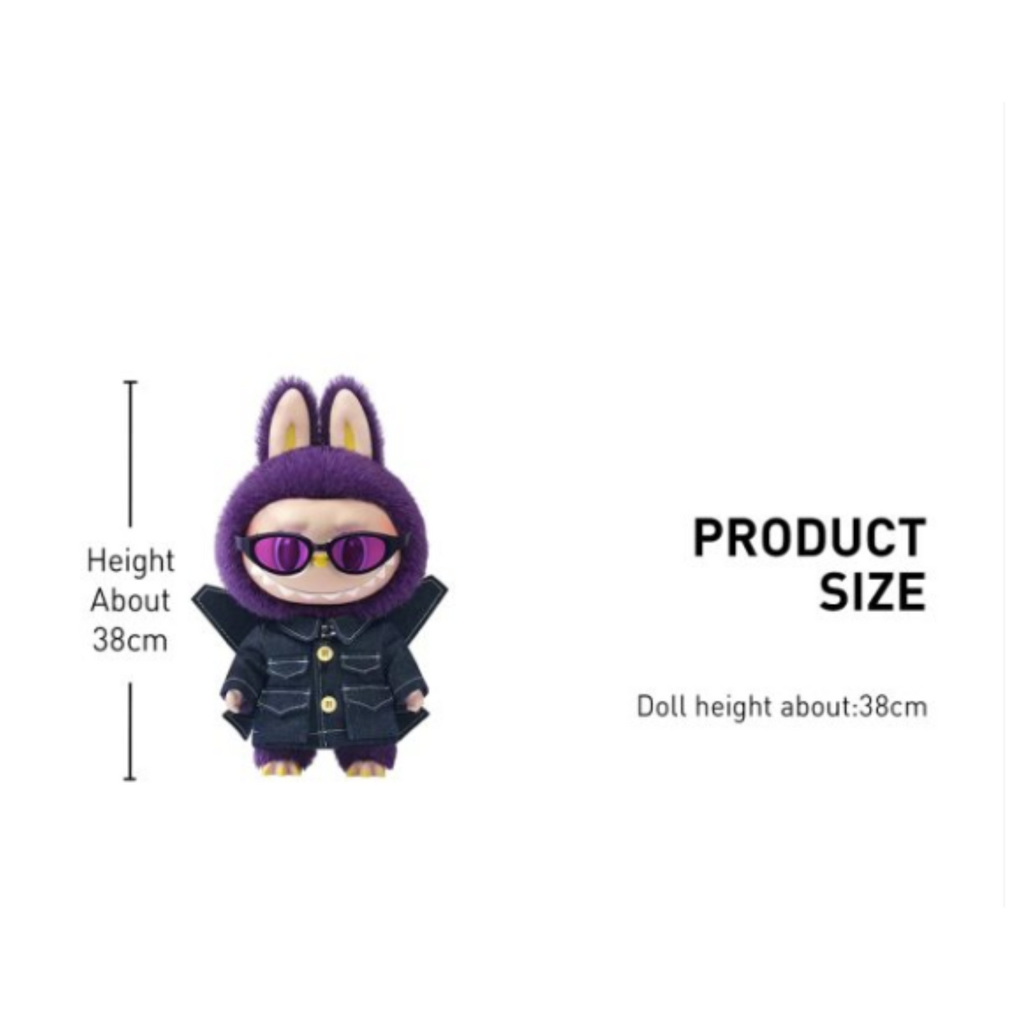 LABUBU × PRONOUNCE - WINGS OF FANTASY Vinyl Plush Doll15" 38cm Original