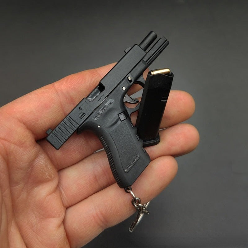 Metal Pistol Keychain