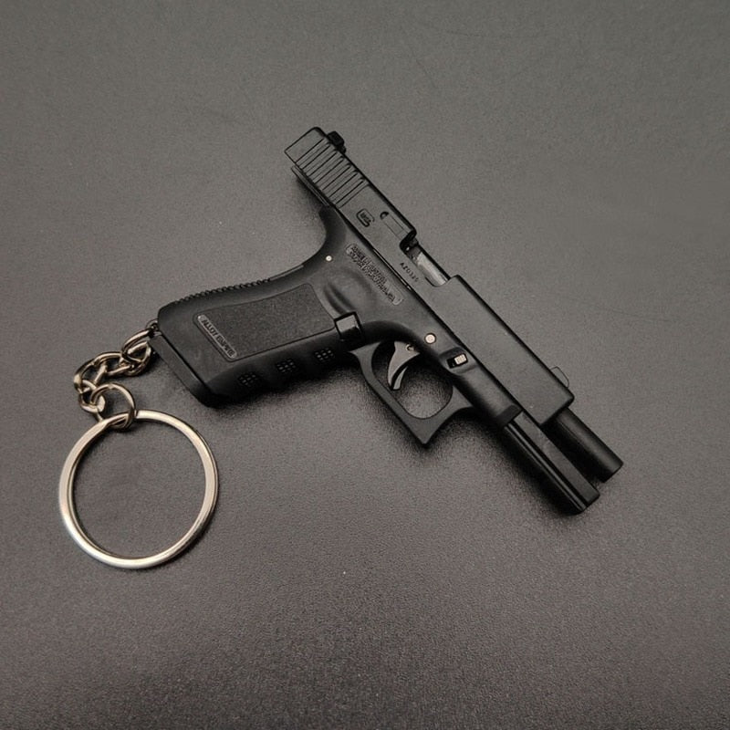 Metal Pistol Keychain